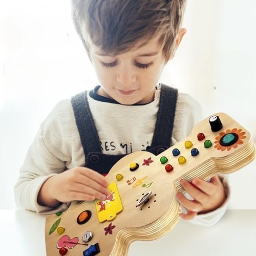 Tableau Montessori - BusyBoardCircuit™ - Guitare - Universjouet.com