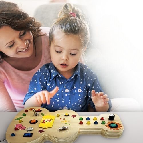 Tableau Montessori - BusyBoardCircuit™ - Guitare - Universjouet.com