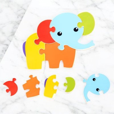 Puzzle en Bois - PuzzlePals™ - Éléphant - Universjouet.com