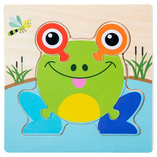 Puzzle en Bois - PuzzlePals™ - Grenouille - Universjouet.com