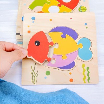 Puzzle en Bois - PuzzlePals™ - Poisson - Universjouet.com