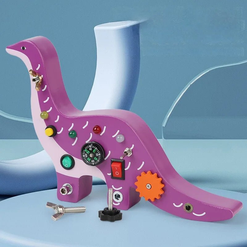 Tableau Montessori - BusyBoardCircuit™ - Brachiosaure - Universjouet.com