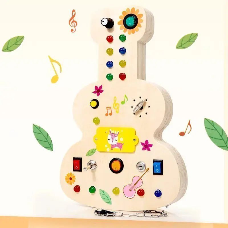 Tableau Montessori - BusyBoardCircuit™ - Guitare - Universjouet.com