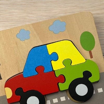 Puzzle en Bois - PuzzlePals™ - Voiture - Universjouet.com