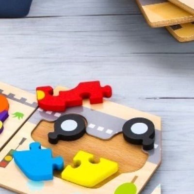 Puzzle en Bois - PuzzlePals™ - Voiture - Universjouet.com