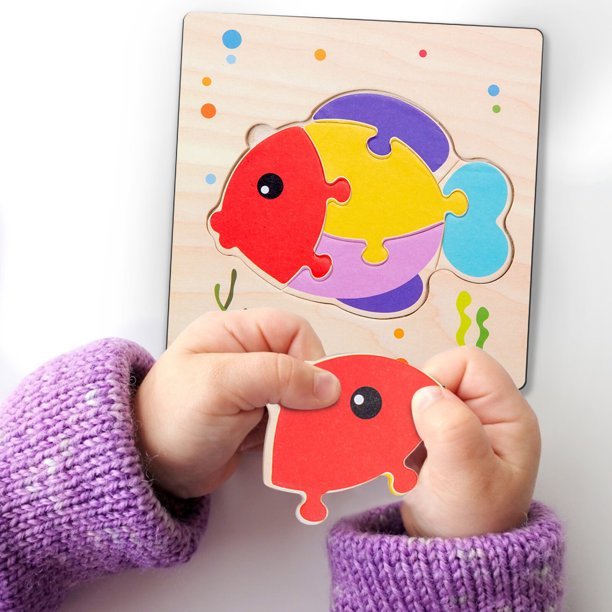 Puzzle en Bois - PuzzlePals™ - Poisson - Universjouet.com